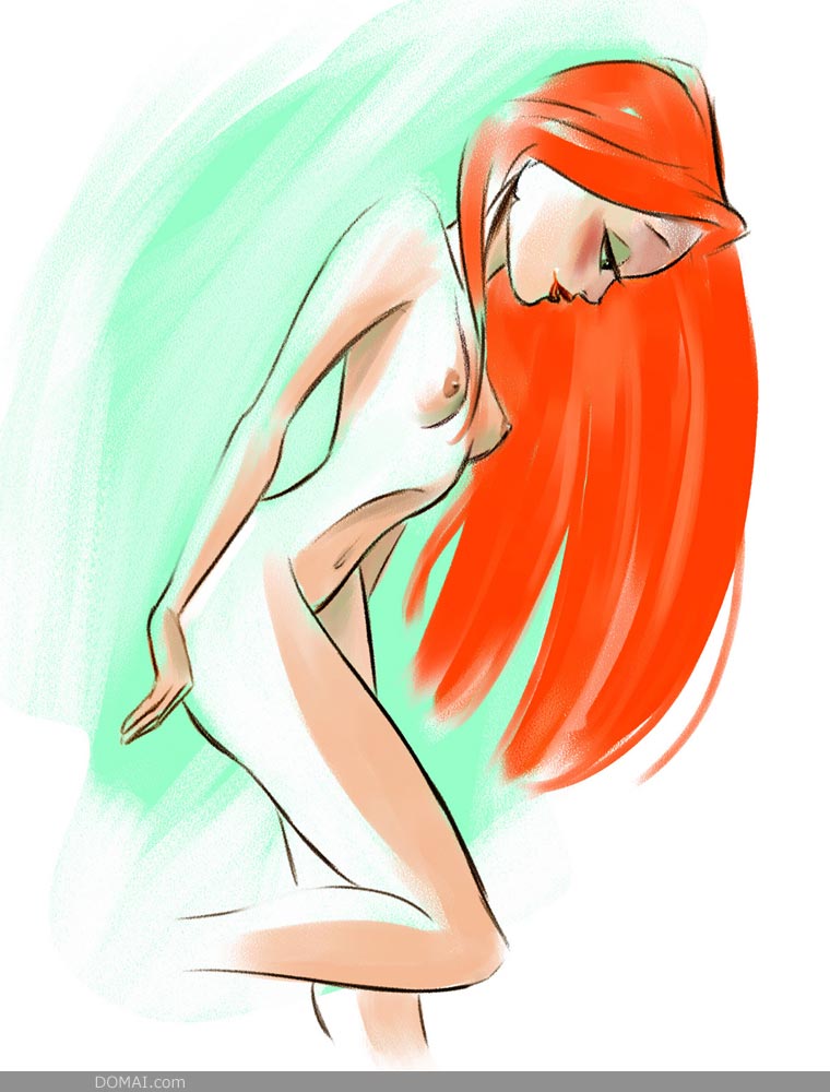 red-Nude art photos
